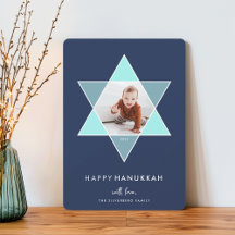 Mosaic Star | Hanukkah-Fotokarte