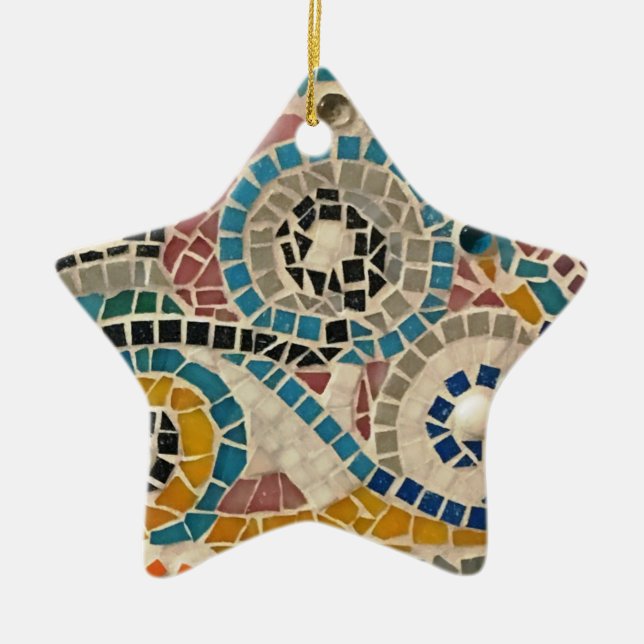 Mosaic Star Ornament (Vorne)