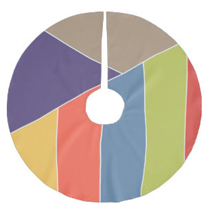 MOSAIC Streifen Dreiecke Farbe I + Ihre Ideen Polyester Weihnachtsbaumdecke