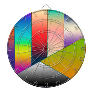 MOSAIC Streifen Dreiecke Farbe II + Ihre Ideen Dartscheibe