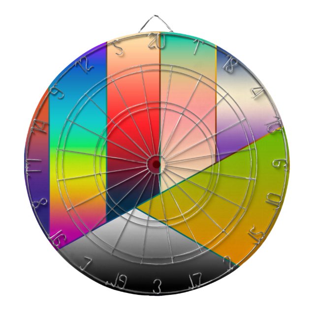 MOSAIC Streifen Dreiecke Farbe II + Ihre Ideen Dartscheibe (vorne)