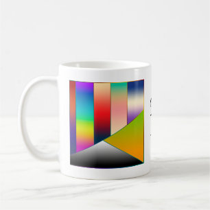MOSAIC Streifen Dreiecke Farbe II + Ihre Ideen Tasse