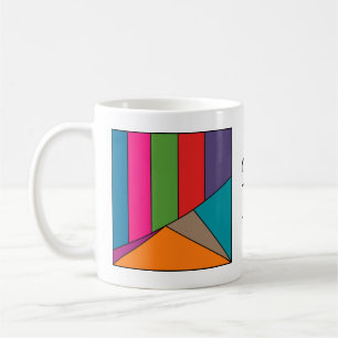 MOSAIC Streifen Dreiecke Farbe III + Ihre Ideen Tasse