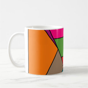 MOSAIC Streifen Dreiecke Farbe III + Ihre Ideen Tasse