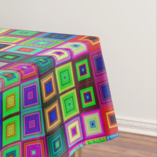 Mosaic Vivid Colors Abstrakte griechische Motive Tischdecke