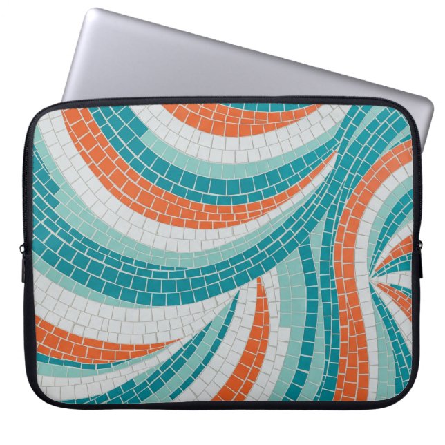 mosaic wave laptopschutzhülle (Vorderseite)