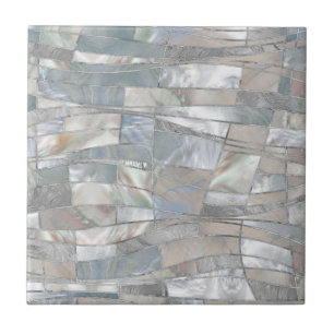 Mosaic Waves Art - Just Pearl Fliese