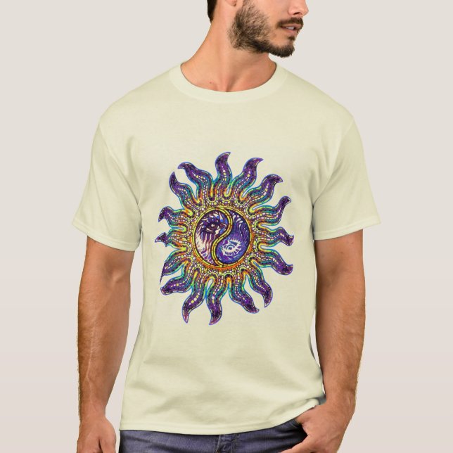 Mosaic Yin Yang Sun T-Shirt (Vorderseite)
