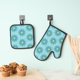 Mosaico Marino Ofenhandschuh & Topflappen-Set