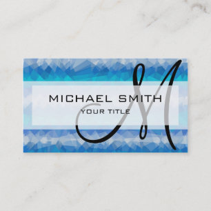 Mosaik Abstrakt Art Custom Monogram #91 Visitenkarte