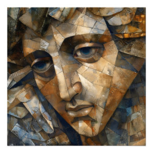Mosaik abstrakt fotodruck