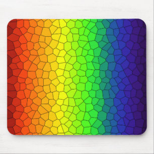 Mosaik-Abstraktes Regenbogendesign Mousepad