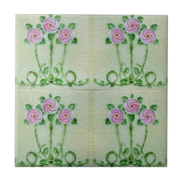 Mosaik antike Malerei von Blume Keramik Fliesen (Vorderseite)