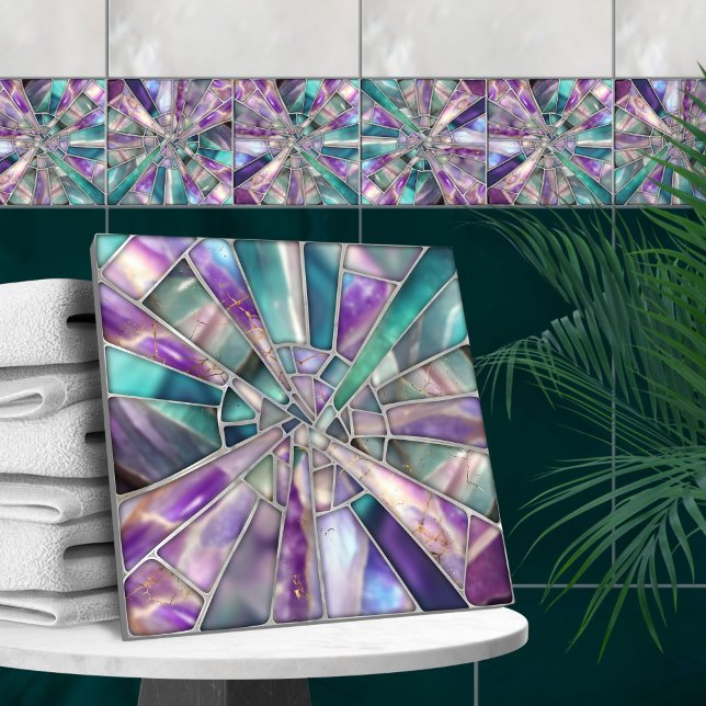 Mosaik Art - Dreamy Fluorite Fliese (Von Creator hochgeladen)