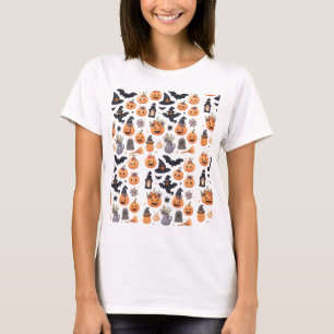 Mosaik Art T - Shirt - farbenfrohe Gittermuster