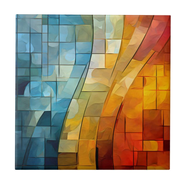 Mosaik Art Tile Fliese (Vorderseite)