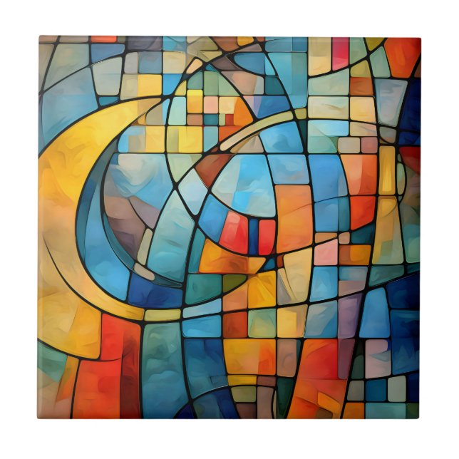 Mosaik Art Tile Fliese (Vorderseite)