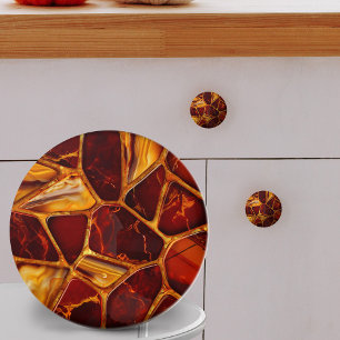 Mosaik aus Agate und Carnelian Keramikknauf