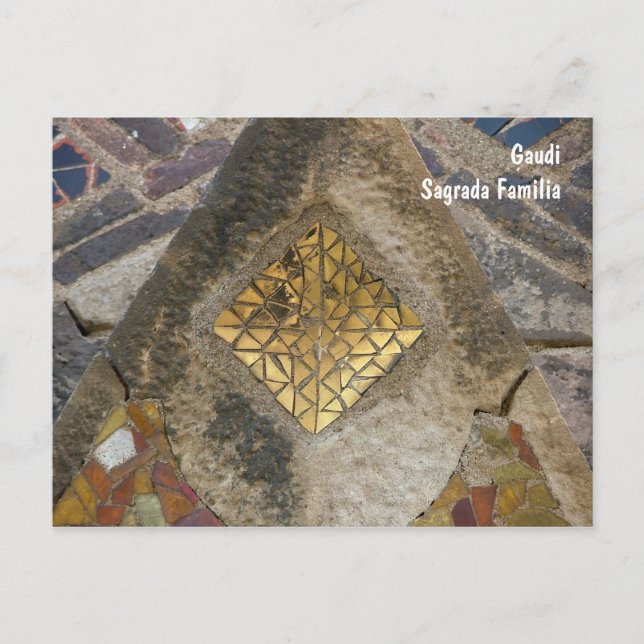 Mosaik aus der Sagrada Familia Postkarte (Vorderseite)