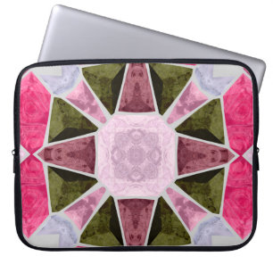 Mosaik aus farbigem Glas, nahtloser hintergrundeck Laptopschutzhülle