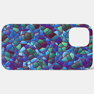 Mosaik aus geflecktem oder geräuchertem lila blau  Case-Mate iPhone hülle