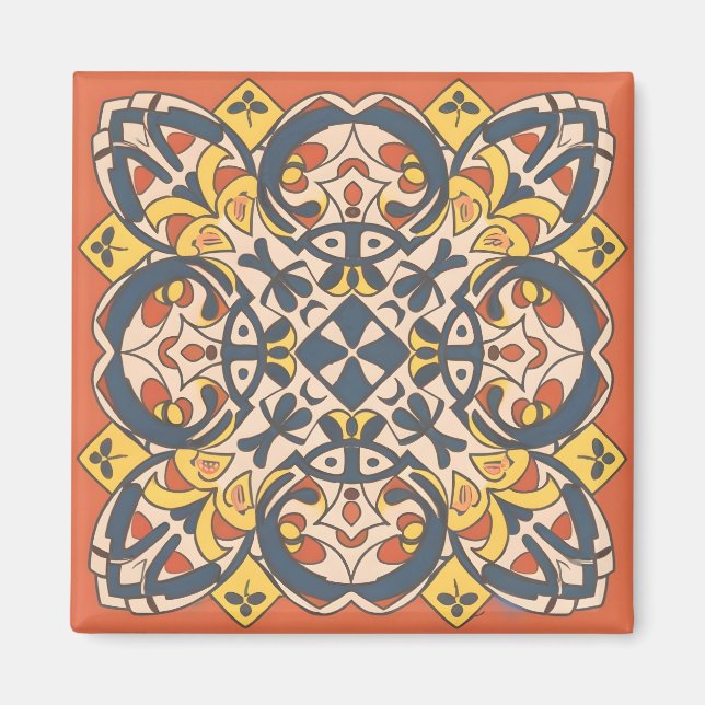 Mosaik aus Granada Magnet (Vorne)