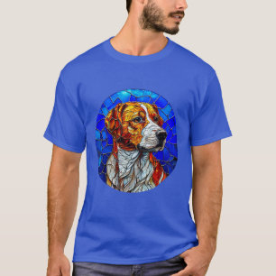 Mosaik-Beagle-Hundeporträt für Tierliebhaber 🐶 T-Shirt
