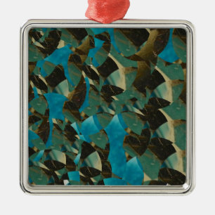 Mosaik Blue Ornament Aus Metall