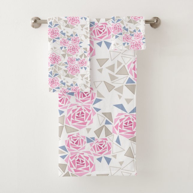Mosaik, Blume Badhandtuch Set (Insitu)