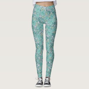 Mosaik, Blume Leggings