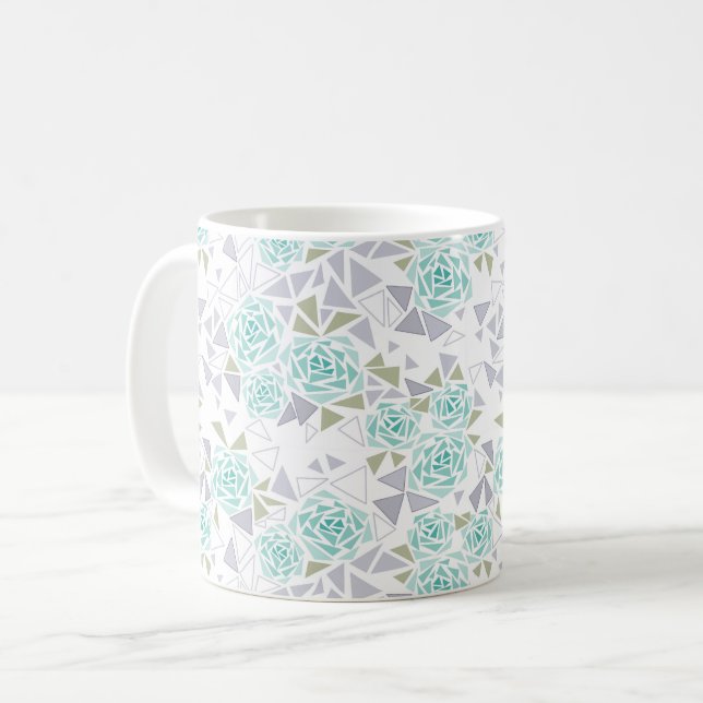 Mosaik, Blumen Kaffeetasse (Vorderseite Links)