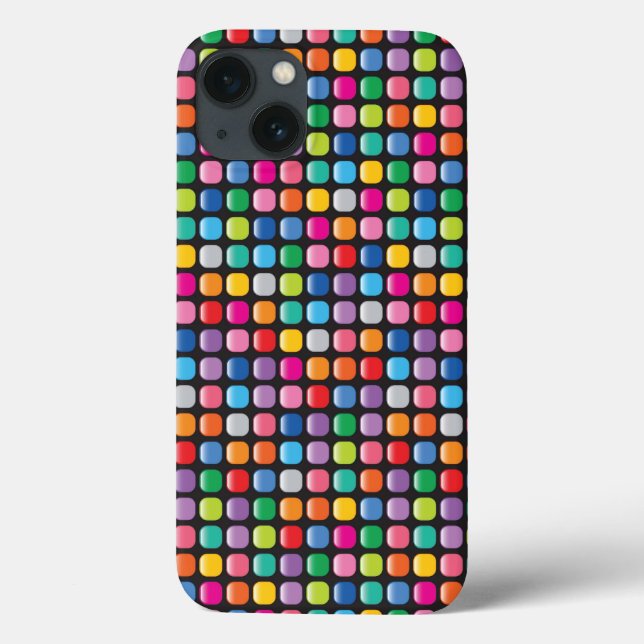 Mosaik-bunter künstlerischer Regenbogen punktiert Case-Mate iPhone Hülle (Rückseite)