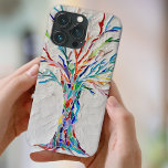 Mosaik Case-Mate iPhone Hülle<br><div class="desc">Dieses einzigartige Handy-Gehäuse verfügt über einen Mosaikbaum in Regenbogenfarben auf einem hellgrauen Hintergrund. Weil wir unsere eigenen Kunstwerke erstellen, werden Sie dieses exakte Bild von anderen Designern nicht finden. Original Mosaic © Michele Davies</div>