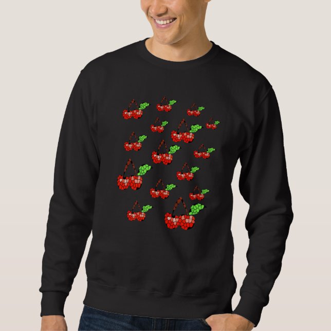 Mosaik Cherries Sweatshirt (Vorderseite)