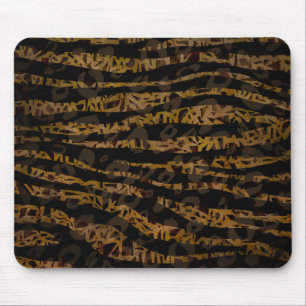 Mosaik Chic Eleganter Safari Glam Dschungel Druck Mousepad