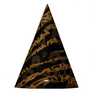 Mosaik Chic Eleganter Safari Glam Dschungel Druck Partyhütchen
