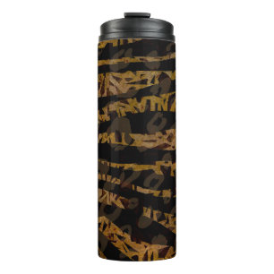 Mosaik Chic Eleganter Safari Glam Dschungelparty Thermosbecher