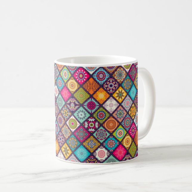 Mosaik cofee Tasse (VorderseiteRechts)