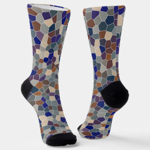 Mosaik Cool Trendy Modern Pattern Socken