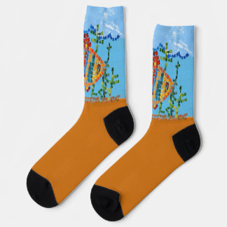 Mosaik-Crew-Socken Socken