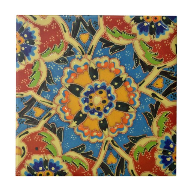 Mosaik der Blume Fliese (Vorderseite)