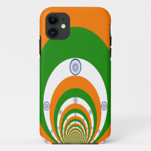Mosaik der Majestät: Indiens Flagge in einem Kalei iPhone 11 Hülle