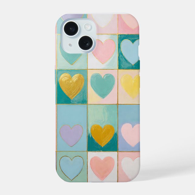 Mosaik der Zuneigung iPhone 15 Hülle (Rückseite)
