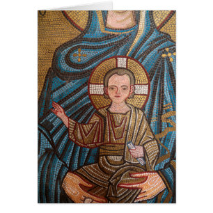 Mosaik des Babys Jesus