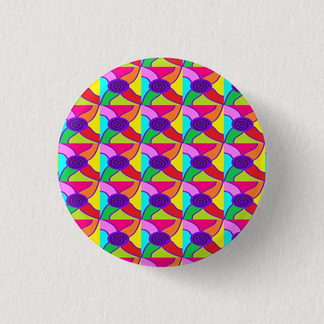 Mosaik des großen Untersetzer der hellen Kunst Button (Vorderseite)