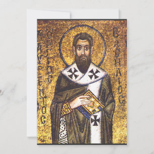 Mosaik des Heiligen Basilius des Großen Einladung