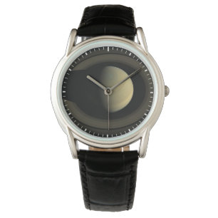 Mosaik des Planeten Saturn und seiner wichtigsten  Armbanduhr
