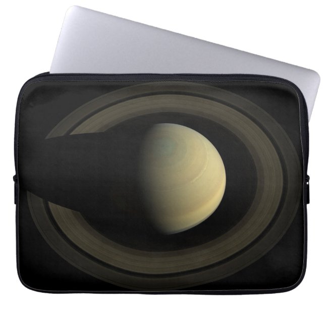 Mosaik des Planeten Saturn und seiner wichtigsten  Laptopschutzhülle (Vorderseite)