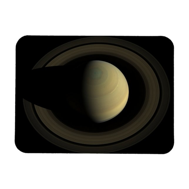 Mosaik des Planeten Saturn und seiner wichtigsten  Magnet (Horizontal)