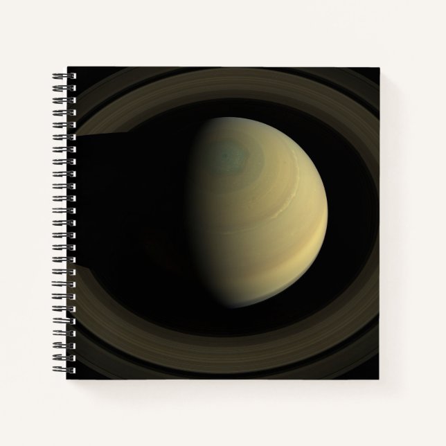 Mosaik des Planeten Saturn und seiner wichtigsten  Notizbuch (Vorderseite)